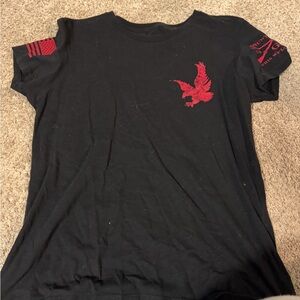 Black and Red Graphic Tee